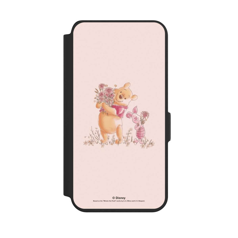 Galaxy S24 NIVOflip Winnie & Porcinet avec des Fleurs