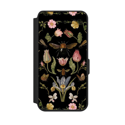 Samsung Galaxy S24 NIVOflip Wildblumen und Biene Schwarz