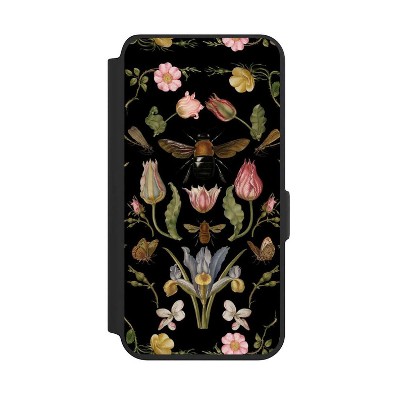 Galaxy S24 NIVOflip Wild Flower and Bee Black