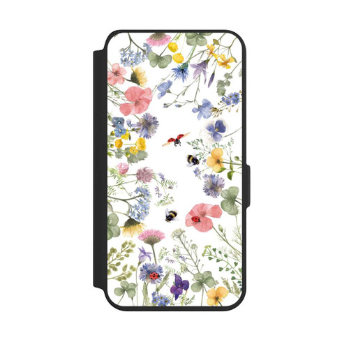 Samsung Galaxy S24 NIVOflip Bunte Frühlingsblumen und Bienen