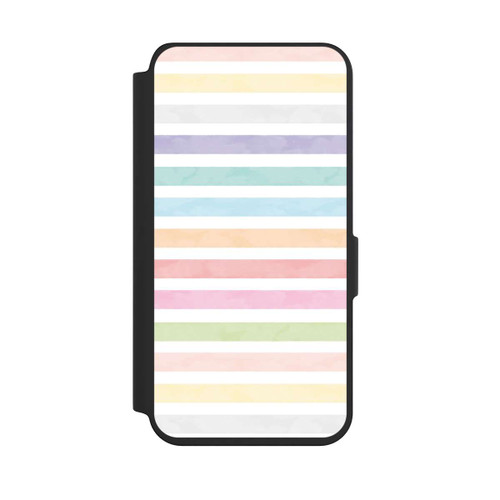 Samsung Galaxy S24 NIVOflip Regenbogenfarbene Streifen