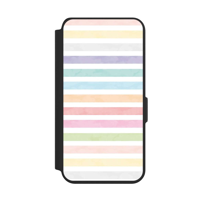 Galaxy S24 NIVOflip Regenbogenfarbene Streifen