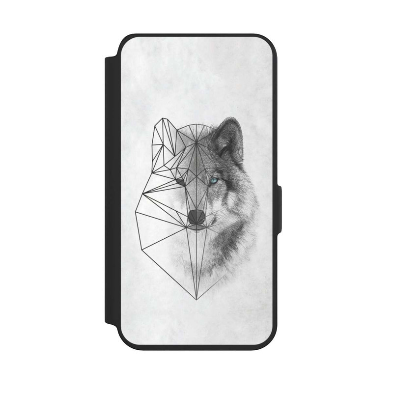 Galaxy S24 NIVOflip Polygonaler Wolf