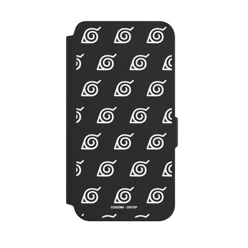 Samsung Galaxy S24 NIVOflip Weißes Konoha-Muster Transparent