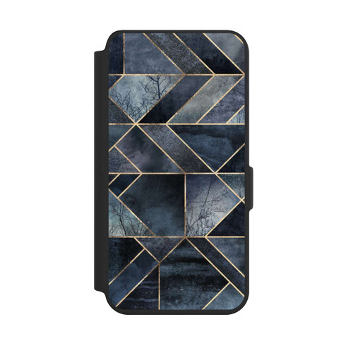 Samsung Galaxy S24 NIVOflip Abstraktes Natur-Dunkelblau