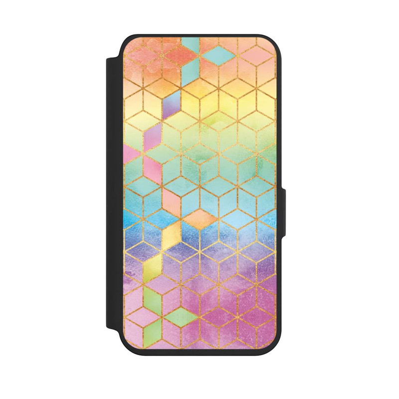 Galaxy S24 NIVOflip Cubes Arcs-en-ciel