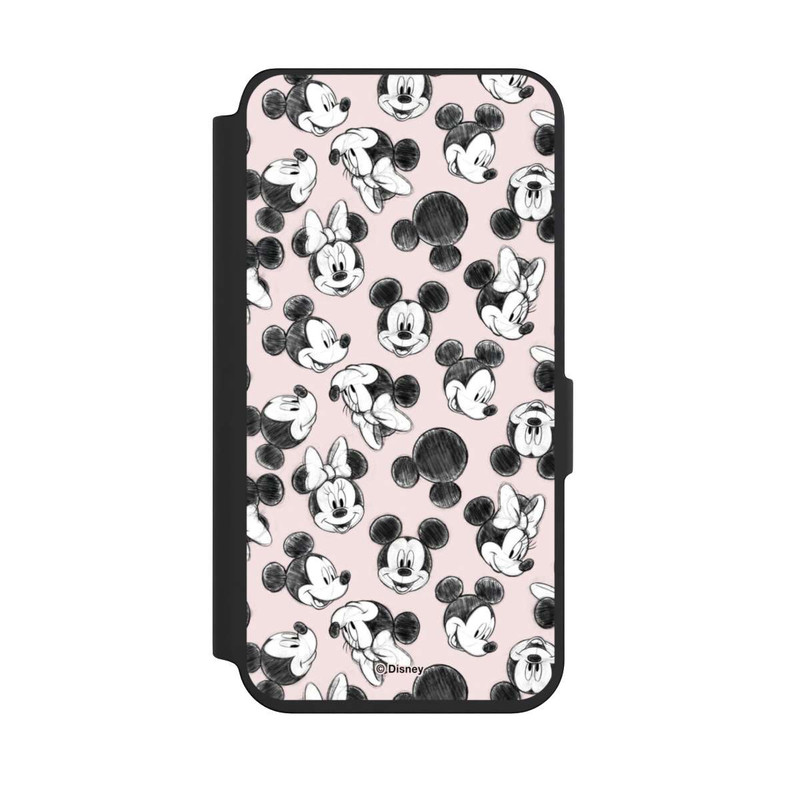 Galaxy S24 NIVOflip Minnie & Mickey Viele Gesichter Pink