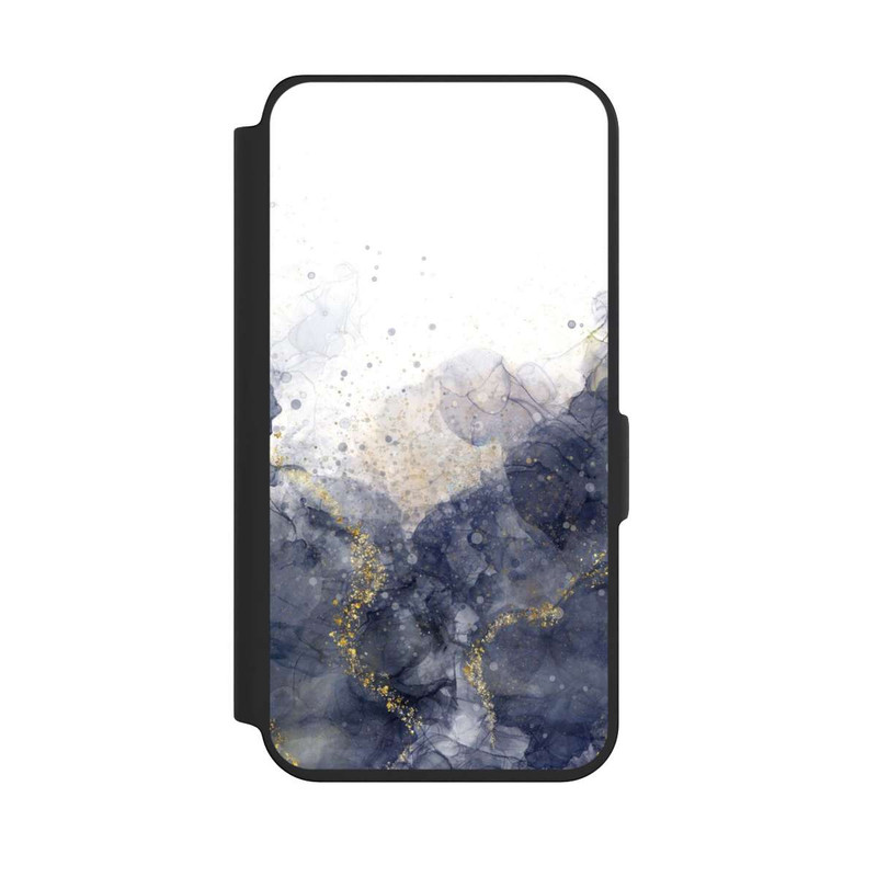 Galaxy S24 NIVOflip Encre Alcool Bleue Glamour