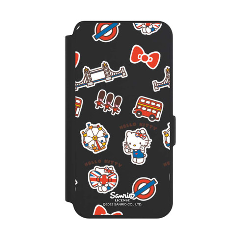 Samsung Galaxy S24 NIVOflip Hello Kitty Londoner Abzeichen Transparent