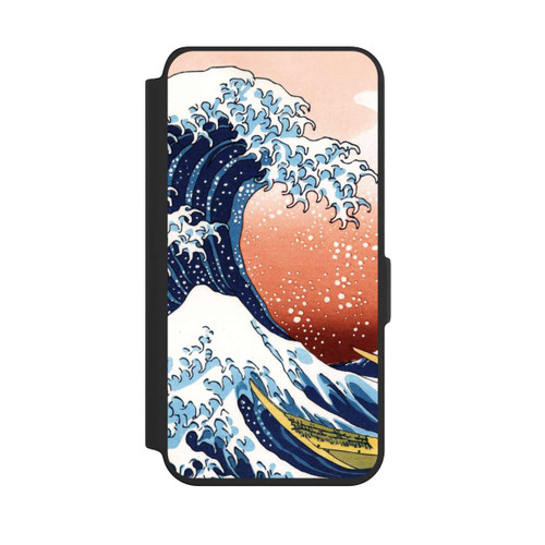 Samsung Galaxy S24 NIVOflip La Grande Vague de Kanagawa Rouge