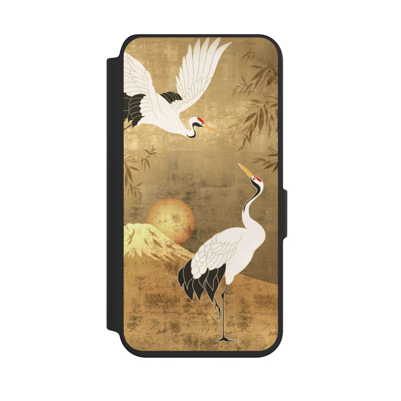 Galaxy S24 NIVOflip Kraniche Gold Japan 1