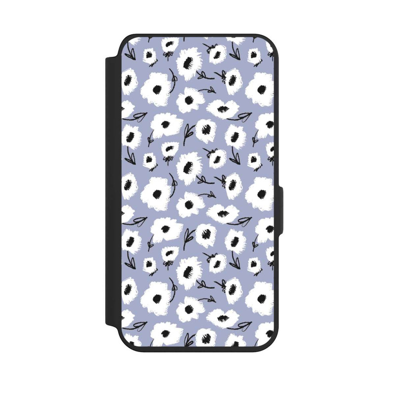 Galaxy S24 NIVOflip Pattern Fleurs Lilas