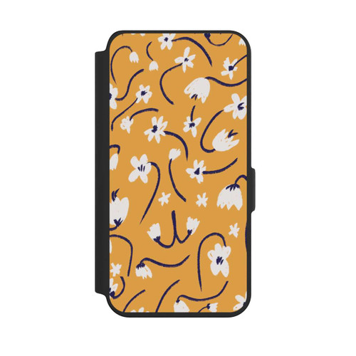 Samsung Galaxy S24 NIVOflip Pattern Petites Fleurs Jaunes