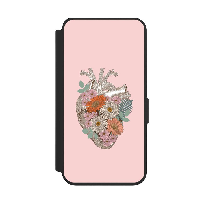 Galaxy S24 NIVOflip Florales Vintage-Herz
