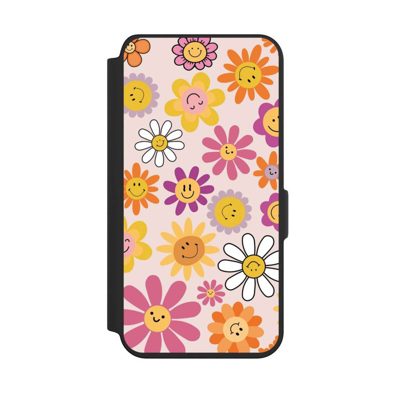 Galaxy S24 NIVOflip Smiles Pink Flowers