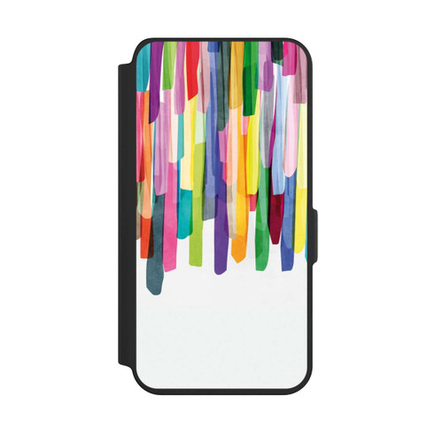Samsung Galaxy S24 NIVOflip Colorful Stripes White Background