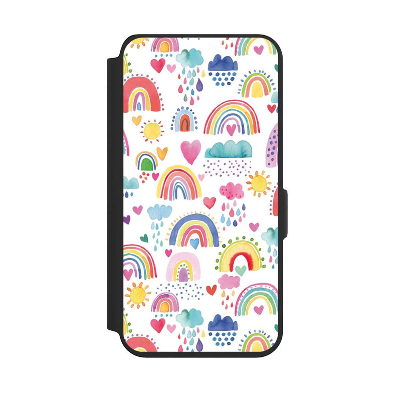 Galaxy S24 NIVOflip Lovely Rainbows Multi Rouge