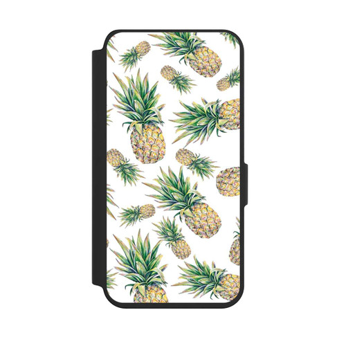 Samsung Galaxy S24 NIVOflip Pineapple-weißer Hintergrund 