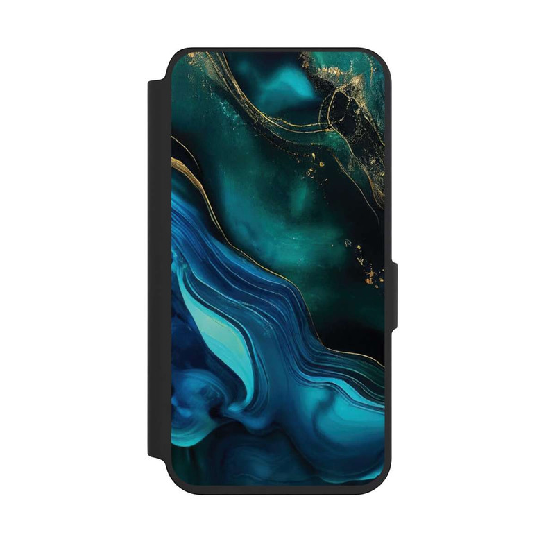 Galaxy S24 NIVOflip Blue Gold Ink