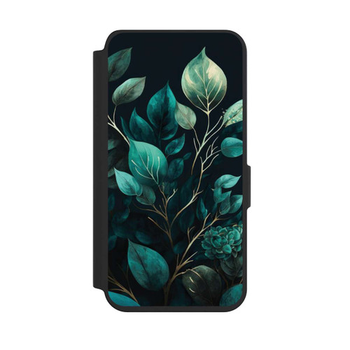 Samsung Galaxy S24 NIVOflip Eukalyptus dunkler Hintergrund