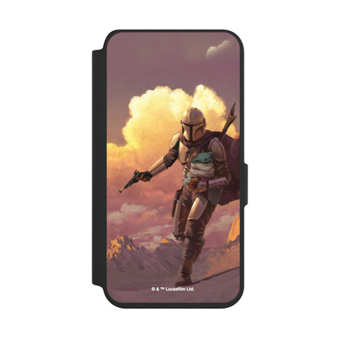 Samsung Galaxy S24 NIVOflip Der Mandalorianer und Grogu Sonnenguntergang Wolken