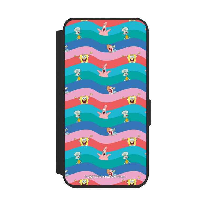 Galaxy S24 NIVOflip Spongebob Freunde Bunte Wellen