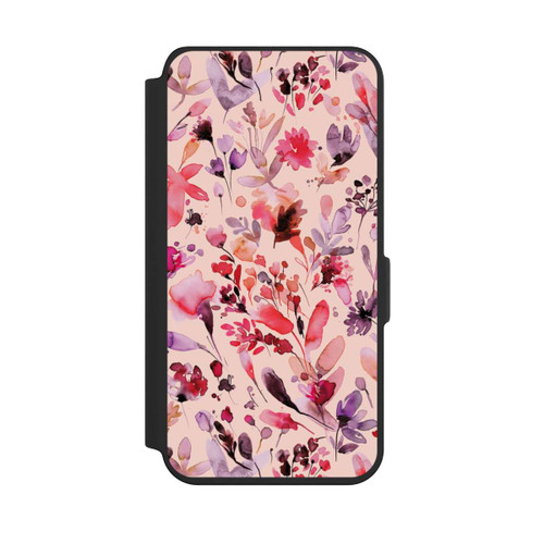 Samsung Galaxy S24 NIVOflip Künstlerische Blumen Viva Magenta