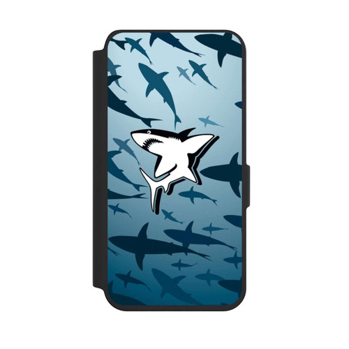 Samsung Galaxy S24 NIVOflip Haie Muster Blau