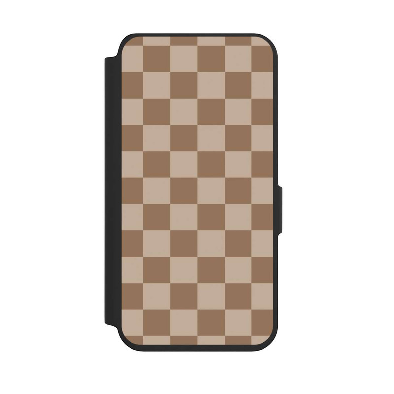 Galaxy S24 NIVOflip Braun Karo