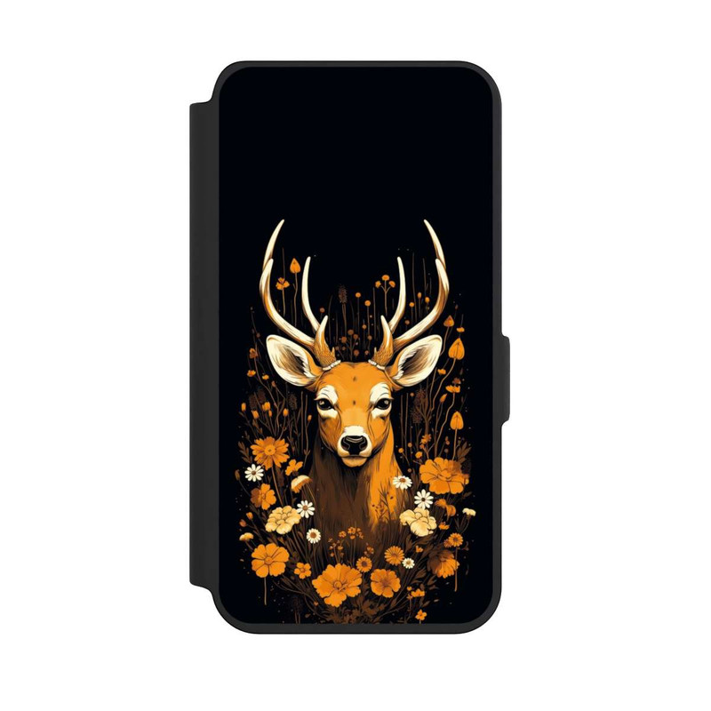 Galaxy S24 NIVOflip Fleurs de cerf Grandes