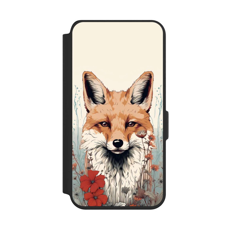 Galaxy S24 NIVOflip Renard avec des fleurs