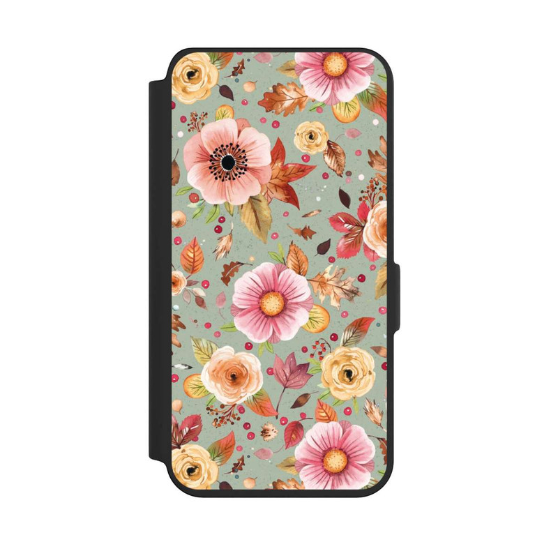 Galaxy S24 NIVOflip Herbstblumen Weiches Grün
