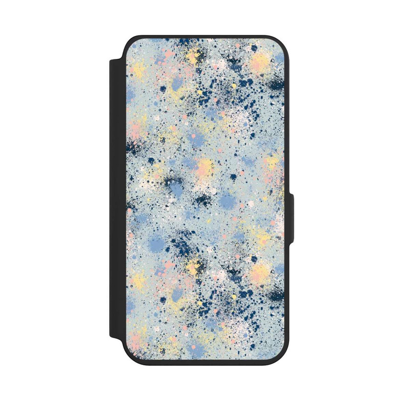 Galaxy S24 NIVOflip Tintentropfen Staub Textur Blau