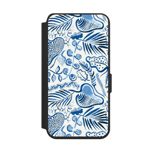 Samsung Galaxy S24 NIVOflip Tropical Forest Leaves Blue