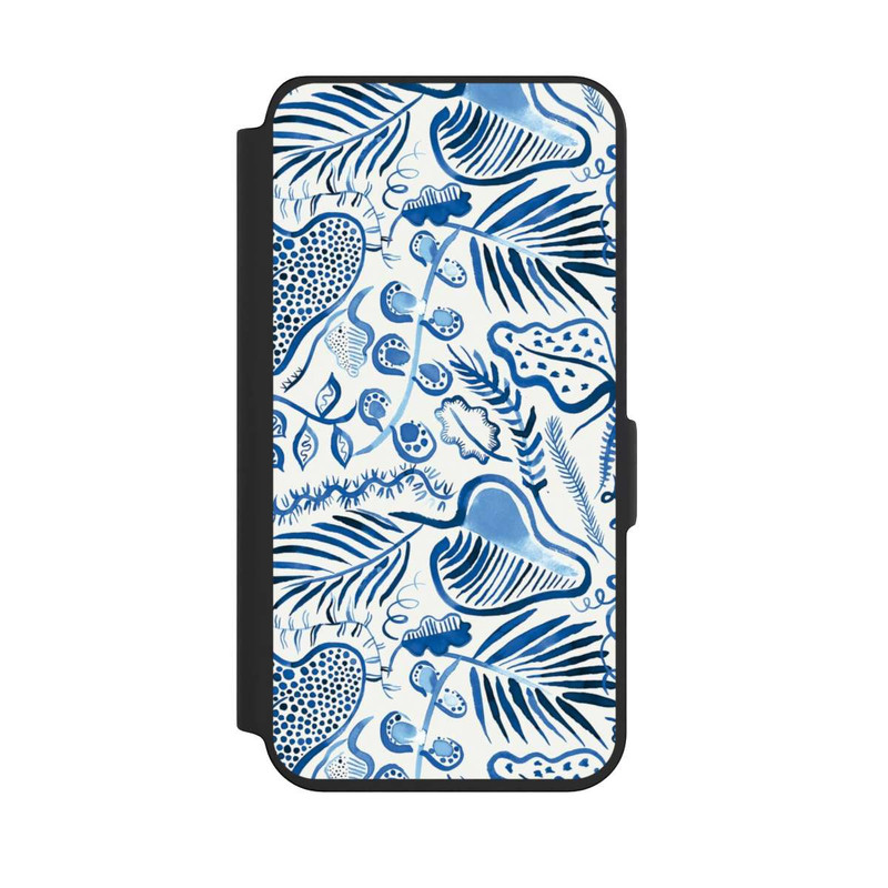 Galaxy S24 NIVOflip Tropical Forest Leaves Blue