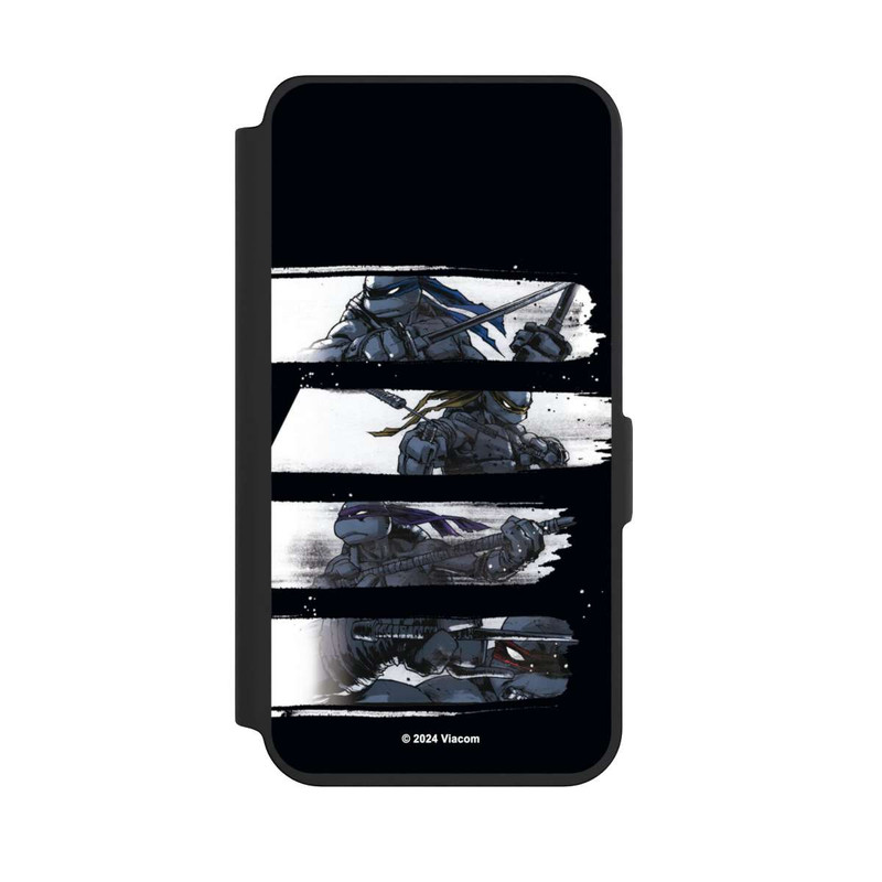 Galaxy S24 NIVOflip Scratch TMNT noir et blanc