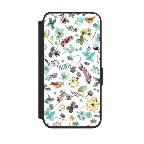 Samsung Galaxy S24 NIVOflip Botanischer Schmetterling Natur Blau