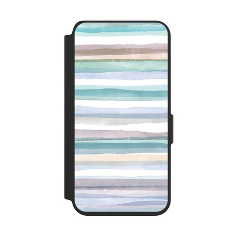 Samsung Galaxy S24 NIVOflip Pastellfarbene Streifen Blau