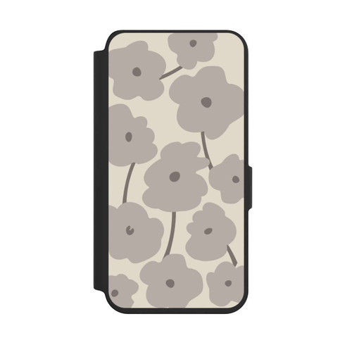 Samsung Galaxy S24 NIVOflip Minimalistische Blumen Beige