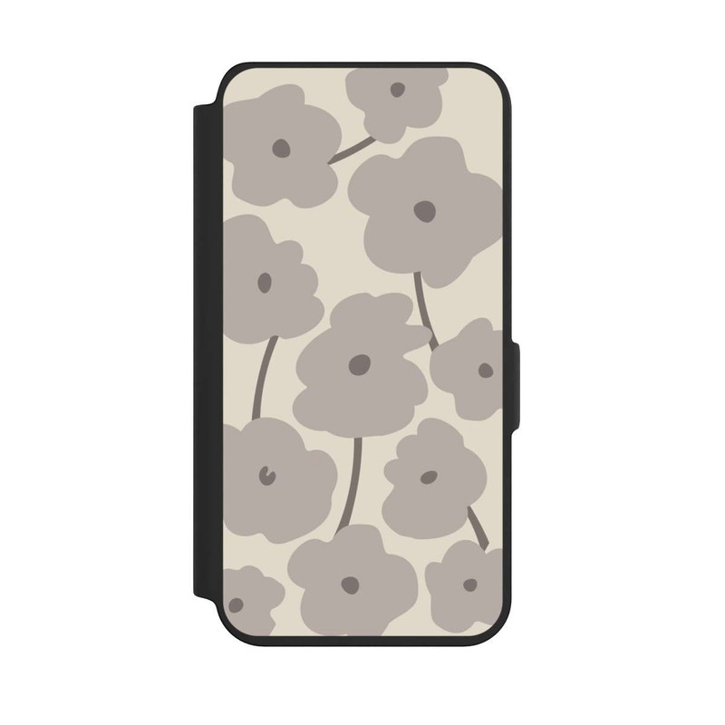 Galaxy S24 NIVOflip Minimalistische Blumen Beige