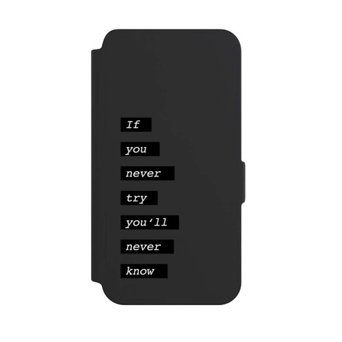 Samsung Galaxy S24 NIVOflip If You Try Black Transparent