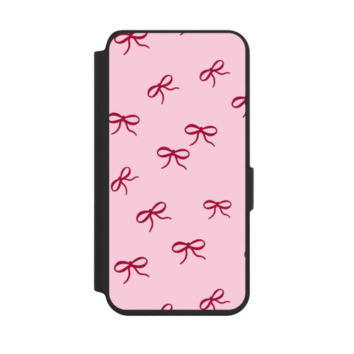 Samsung Galaxy S24 NIVOflip Schleifen Pattern Rot Pink