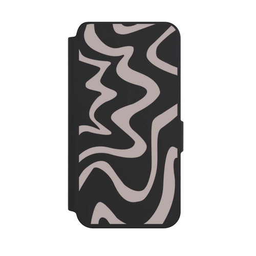 Samsung Galaxy S24 NIVOflip Linien Wellig Transparent