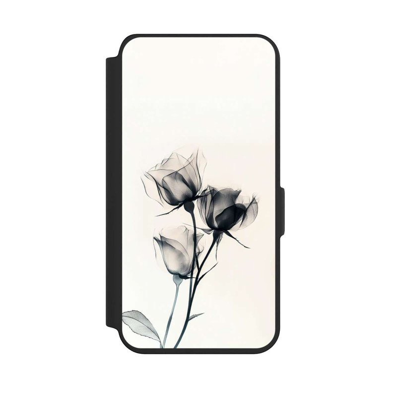 Galaxy S24 NIVOflip Fleur noire