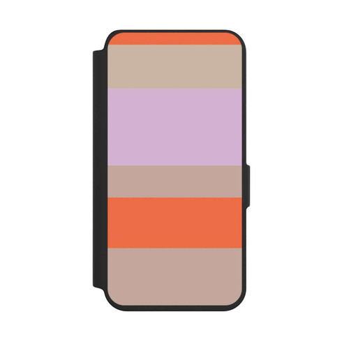 Samsung Galaxy S24 NIVOflip Moca Lila Orange Stripes