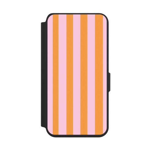 Samsung Galaxy S24 NIVOflip Orange Rosa Streifen