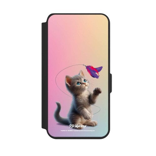 Samsung Galaxy S24 NIVOflip Playing Cat with Feather