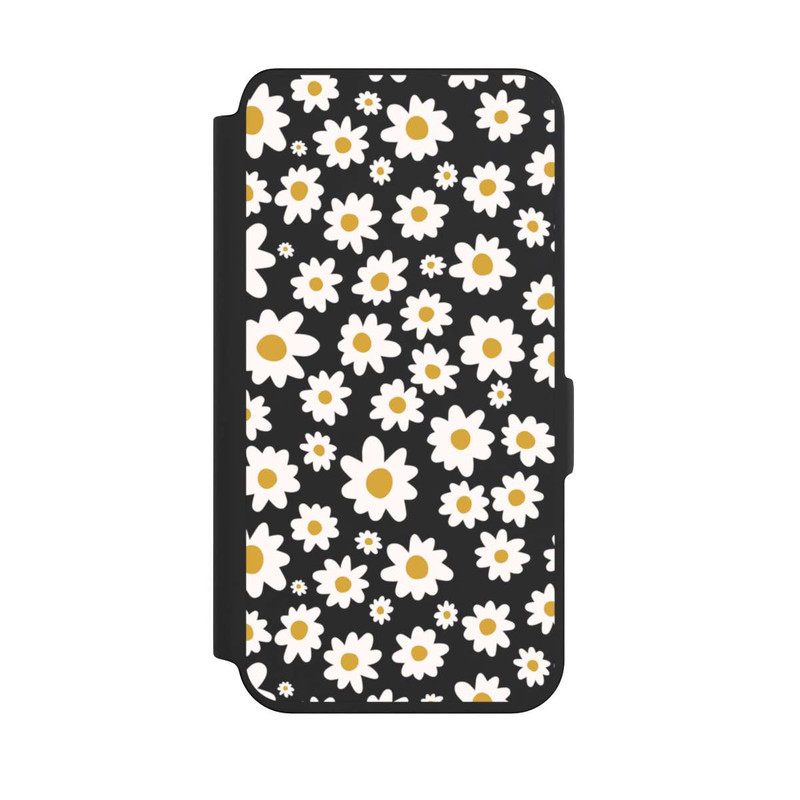 Galaxy S24 NIVOflip Daisy Flower Seamless Pattern Transparent