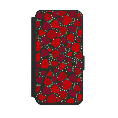 Samsung Galaxy S24 NIVOflip Erdbeermuster Comic Transparent