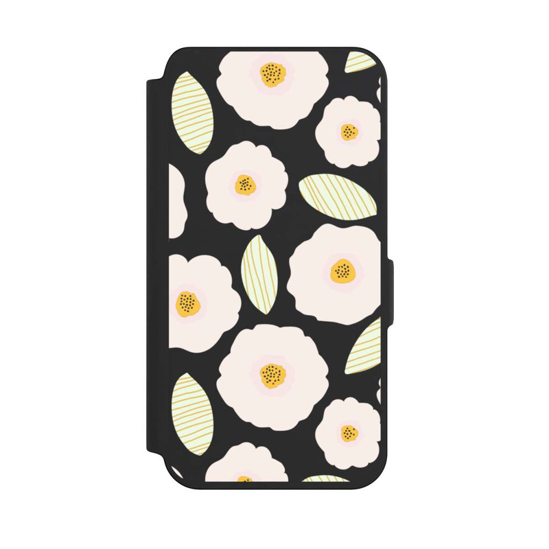 Galaxy S24 NIVOflip Simple Pastell Flowers Light Transparent